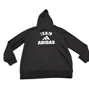 Adidas Men's Black Team Hoodie 2Xl